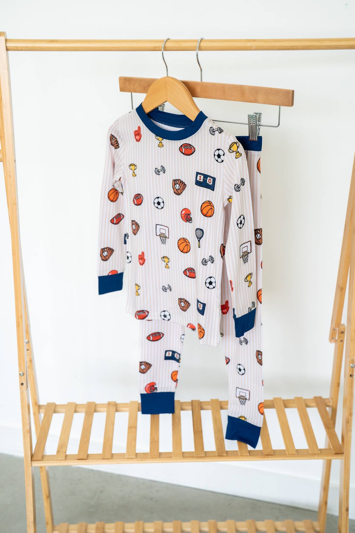 Vintage Varsity Sports | Two Piece Long Sleeve