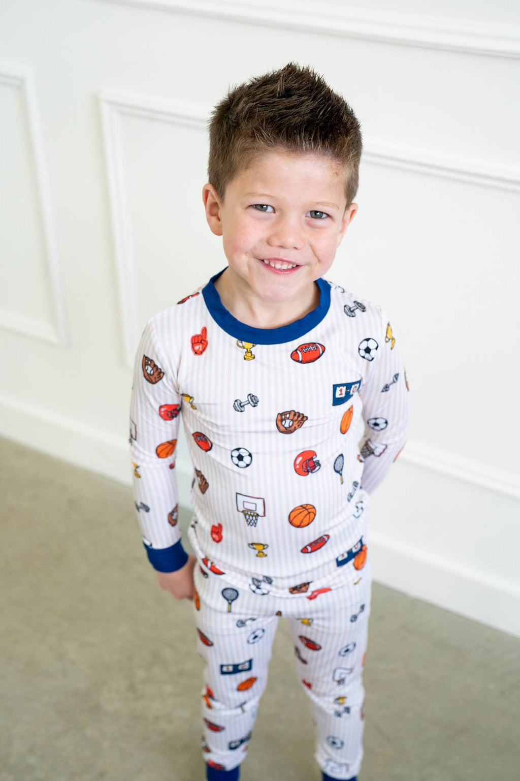 Vintage Varsity Sports | Two Piece Long Sleeve