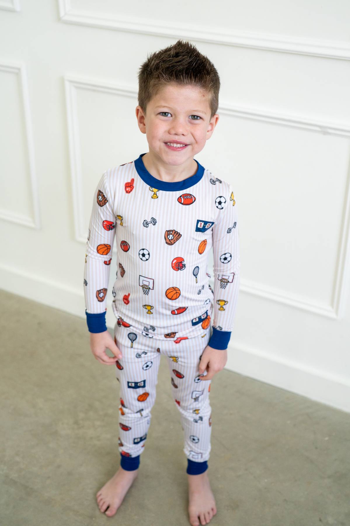 Vintage Varsity Sports | Two Piece Long Sleeve