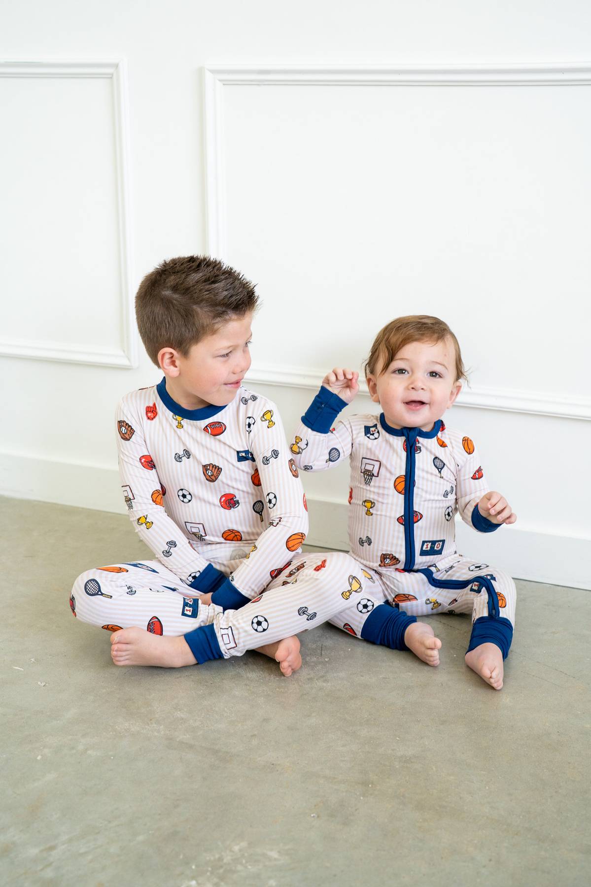 Vintage Varsity Sports | Two Piece Long Sleeve